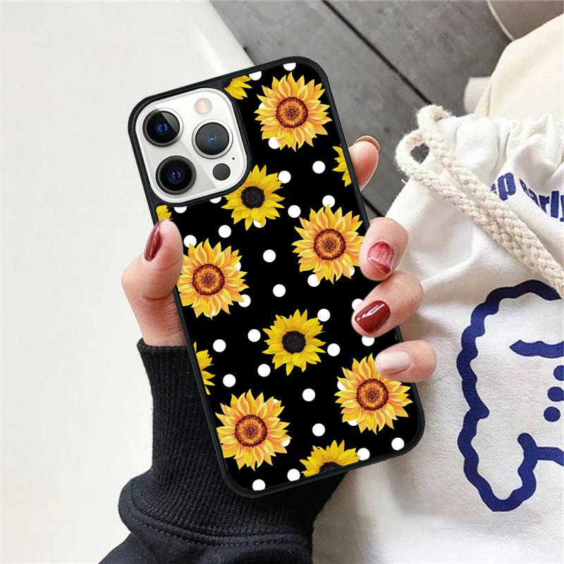 

Sunflower Phone Case For iPhone 17 Air 15 16 Cover 11 13 14 Pro Max 12 Plus Max Fundas iPhone 15pro max