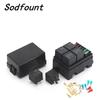 Free Combination Auto Car Truck 6Way Fuse Holder 4 Relay holder Circuit Standard ATO Blade Fuse Relay Holder 12V 40A  Relay