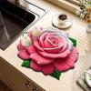 Yousheng Absorbent Decorative Floor Mat Kitchen Anti-Scalding Insulation Placemat High Temperature Resistant Floor Protector