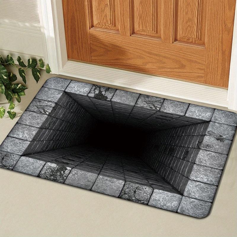 

3D Stereoscopic Door Mat Creativity Living Room Decoration Carpet Washable Floor Mat Anti-slip Rugs for Bedroom Waterproof Rug 40x60CM