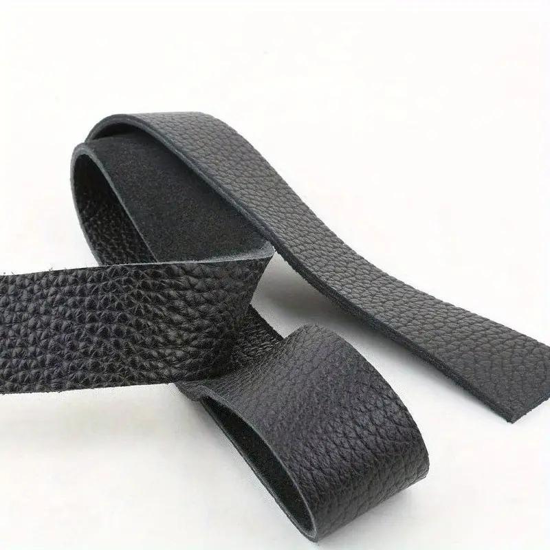 4mm Head layer cowhide lychee pattern soft belt strap, shoulder strap, bag strap, handmade DIY accessory, genuine leather fabric