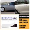 1/2pcs Car Accessories 3D Aluminum Logo Indoor Decoration Fender Trunk Stickers For Volvo Rdesign T6 AWD V60 S60 V50 V40 V70 S90