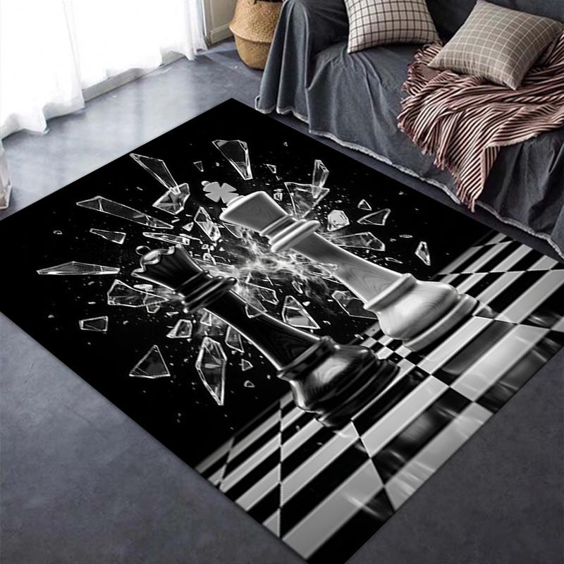 2025 New Chess Piece Carpet Rug for Living Room Bedroom Home Sofa Decoration,Kids Play Non-slip Floor Mat