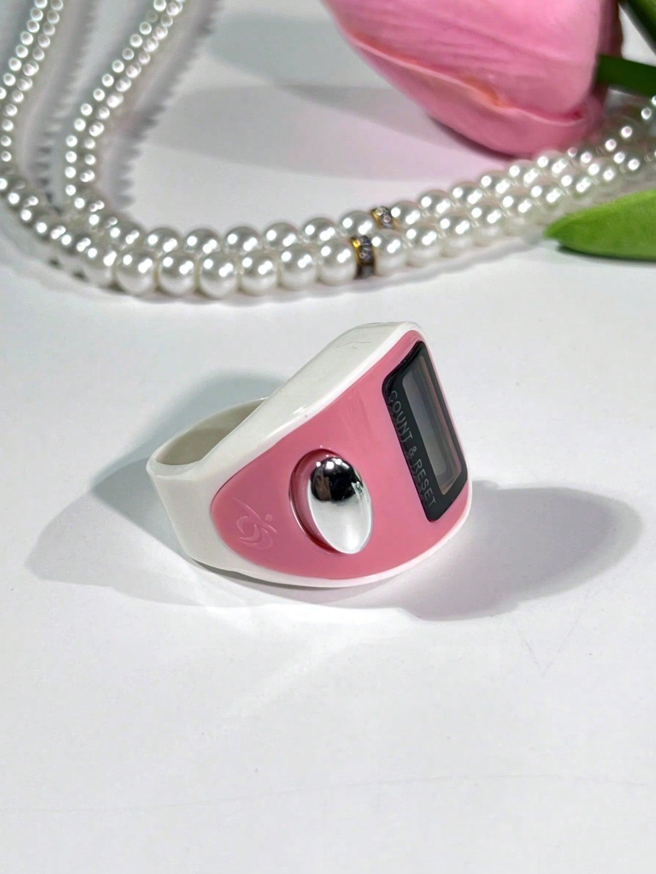 

Mini Electronic Finger Ring Counter, Dual-Tone Candy Color Portable Tally Counter for Muslim Prayer Recitation & Outdoor Activit розовый