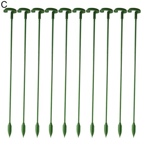 10 Peças Suporte para Planta em Vaso Universal Bom Suporte Leve Girassol Vegetais Haste de Fibra de Vidro para Jardim