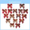 Unique Handmade Christmas Bow Ornament Set With Bells For Captivating Holiday Decor