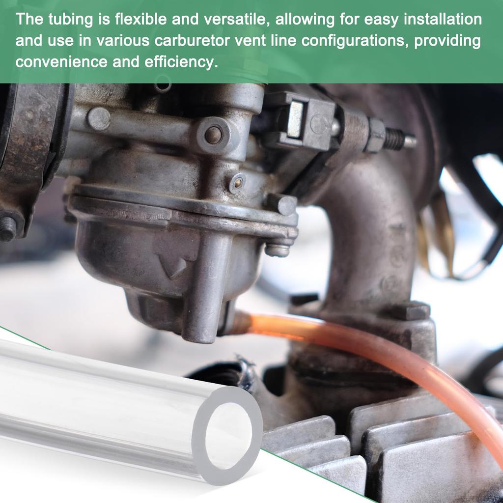 M METERXITY Schlauch Vergaser Kraftstoffentlüftungsschlauch 7mm (0,28") ID 10mm (0,39") AD 1m