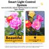 LED LED Solar Rose Lamp Rose Flower Waterproof Outdoor Solar Lights Sunlight Rechargeable Solar Lamp Garden Lighting