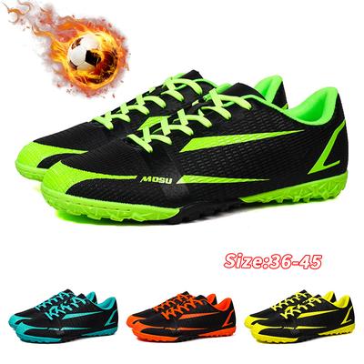 Men Football Boots Long Spikes High Ankle Soccer Shoes TF Outdoor Grass Cleats Soccer Boots Training Sport Football Shoes