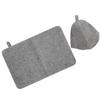 Set di Feltro per Sauna Assorbente Cappello in Feltro da Bagno Cuscinetto per Sauna Portatile Copricapelli da Bagno per Uomo Donna