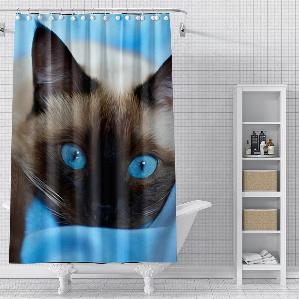Home Shower Curtains for Bathroom Landscape Animals Waterproof Fabric Bathroom Curtains Modern Shower Curtain 180x200 240x200