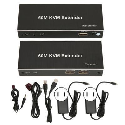60m KVM Extender Multifunctional 1080P 60Hz HD Multimedia Interface KVM USB Extender for TV DVD