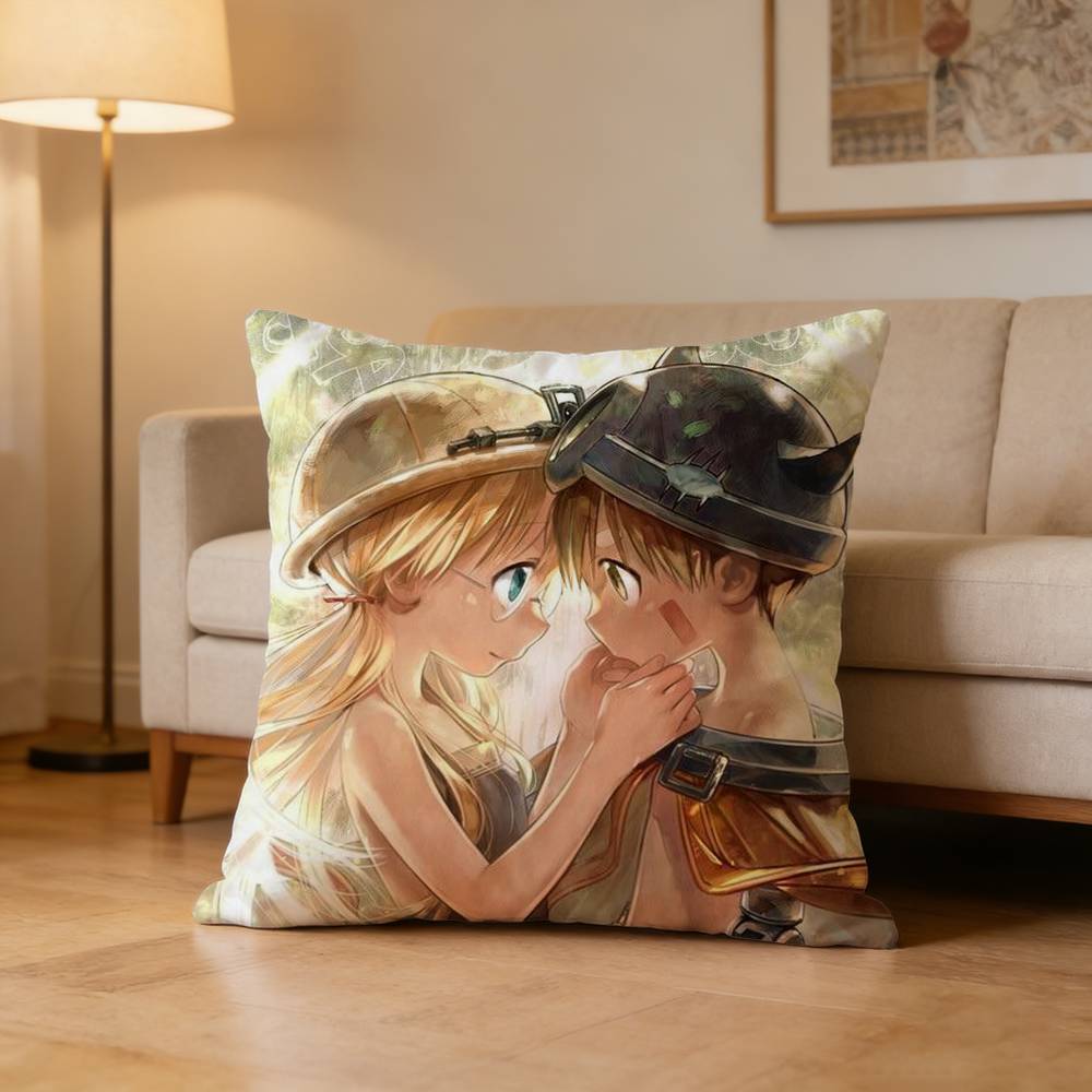 Anime MMade In Abyss Pillow Case Pattern Printed Pillowcase For Living Room Sofa Cushion Cover