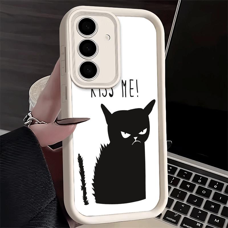 Phone Case for Samsung Galaxy S26 S25 Ultra S24 FE Cat Footprint Funny Scratch Paw Cute Shell S23 Plus S22 + S21 S20 5G Soft Sil