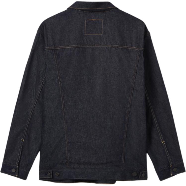 Levis Loose Fit Simple Versatile Lapel Long Sleeve Denim Jacket Women Jackets Denim-Blue A9155-0014