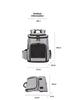 Large-Capacity Foldable Pet Backpack Breathable for Cats and Dogs, Suitable for Outdoor Use