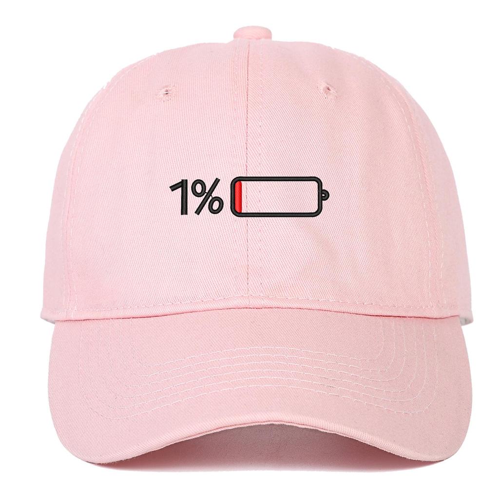 Hot Sale 1% Battery Embroidered Baseball Cap – Classic Cotton Dad Hat for Women & Men, Casual Sun Hat