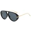 ins wind sunglasses, hip hop sunglasses, large frame pilot-style concave sunglasses, retro street shot-Z