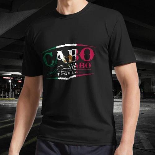 Cabo wabo mexico flag Active Logo T-Shirt Funny Logo American Men s T-Shirt L