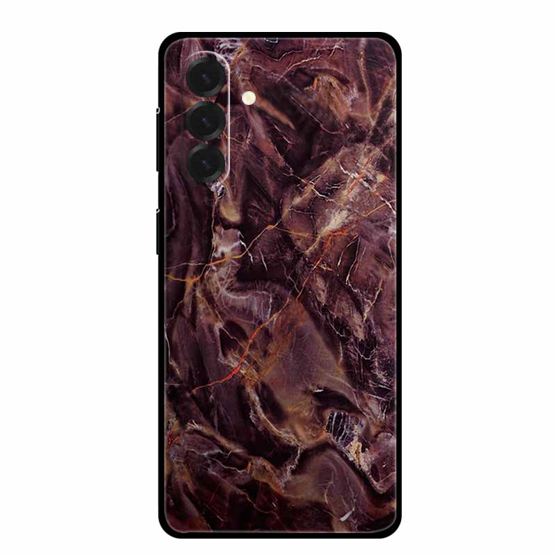 For Samsung Galaxy A17 Cases Marble Painted Black Silicone Back Cover Case for Galaxy A17 5G Protective Shell A17 Texture Bumper
