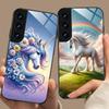 Fantasy Unicorn Mobile Phone Case for Samsung Galaxy S26 S25 S24 S23 S22 S21 S20 Note20 Plus FE Ultra Glass Colorful Cover Cover