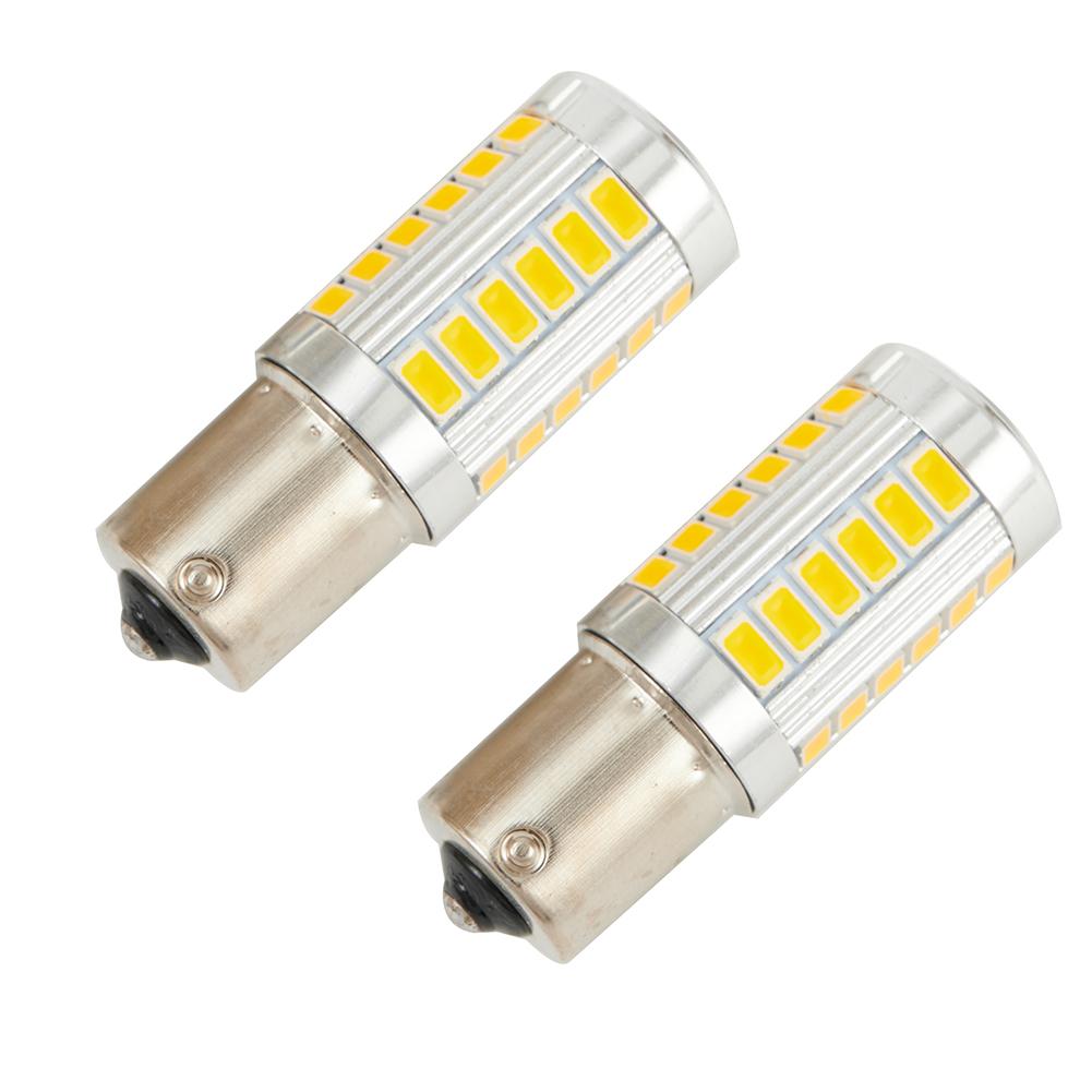 Blinker-LED-Glühbirnen Gelb 1156 2 Stück Bernstein