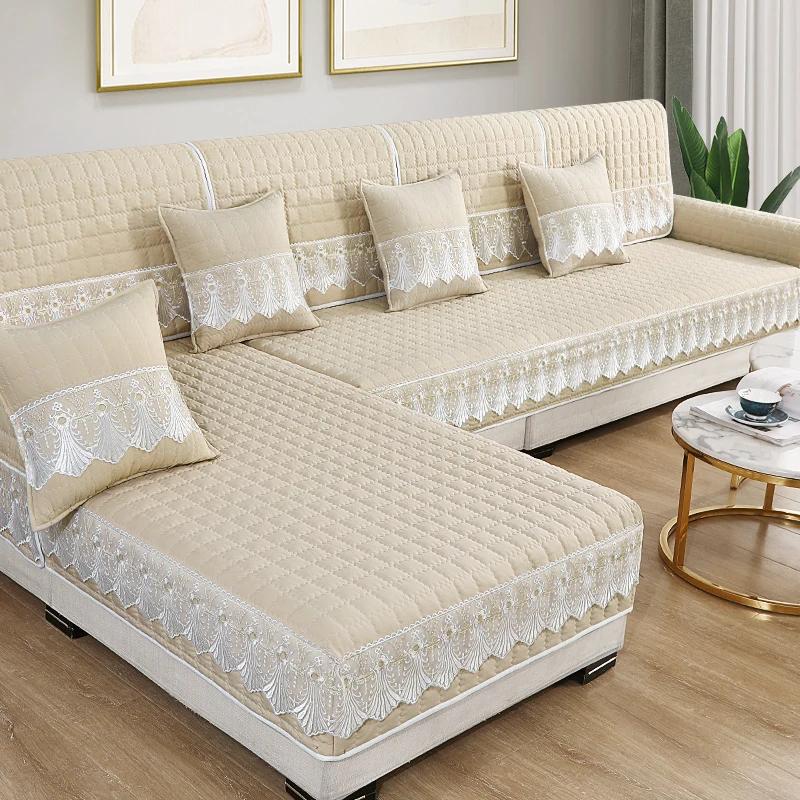 Plaid Non-slip Sofa Cover Protector Chaise Four Season Universal Stretch Corner Sofa Cushion Towel 1/2/3/4-seater  Cojines