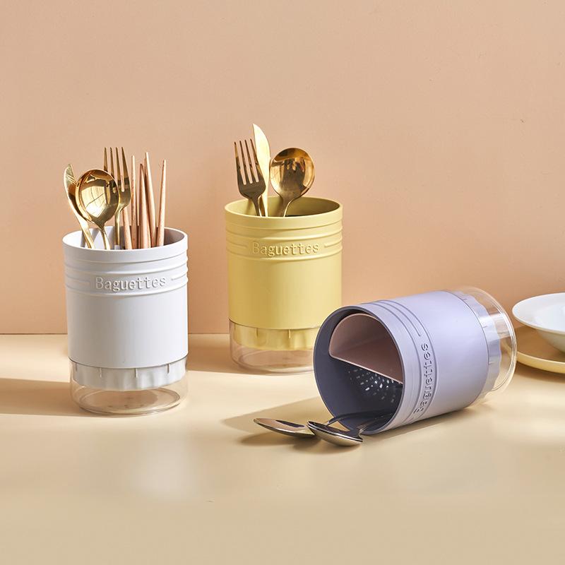 1Pcs Cutlery Storage Holder Plastic Multi Functional Drain Chopstick Tableware Knife Spoon Fork Chopstick Container Kitchen Tool