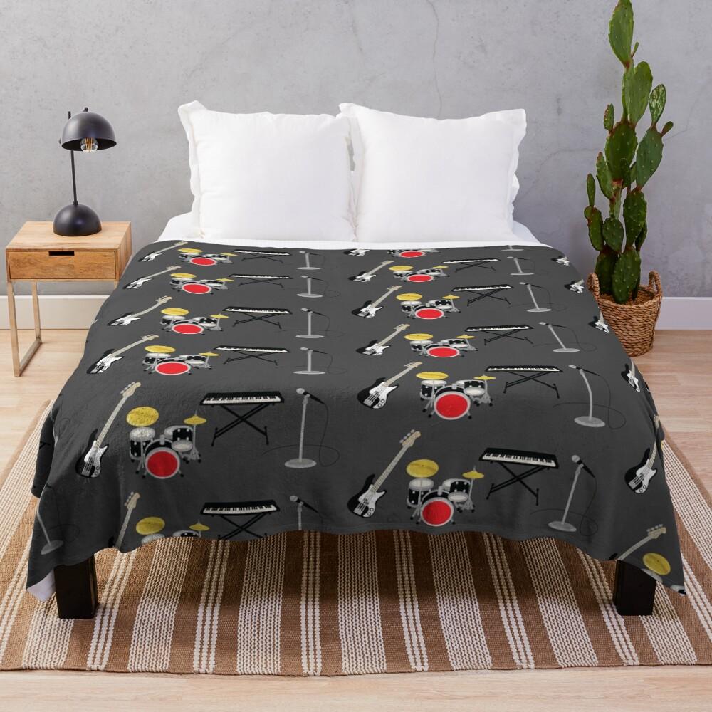 Rock Band Throw Blanket