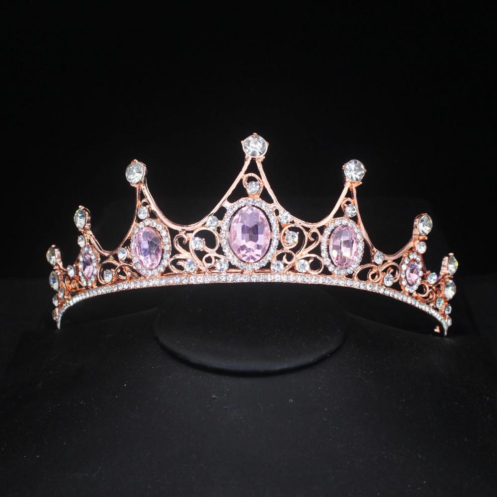 Luxury Shiny Crystal Tiara Headband Exquisite Rhinestone Bridal Crown Wedding Bride Headwear Women Girl Pageant Prom Birthday