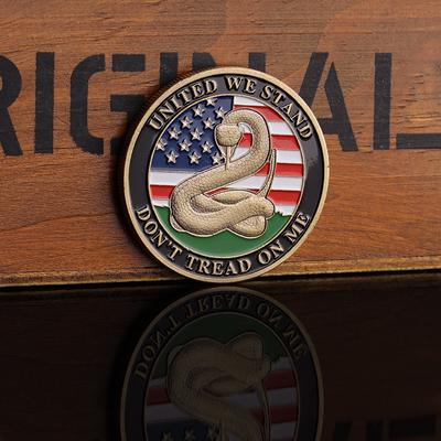 European and American Snake Commemorative Coins 1776