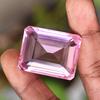CERTIFIED 105 Ct Emerald Cut NATURAL Pink Topaz Loose Gemstone FREE Delivery