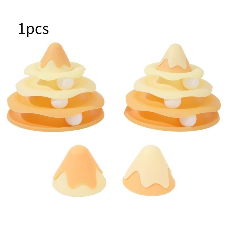 Cat Toy Set With Inflatable Bee Wobbler And Play Wheel For Interactive Play And Gift