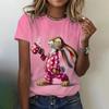 Funny women's T-shirt summer casual short sleeve round neck fashion top streetwear  cartoon T-shirt