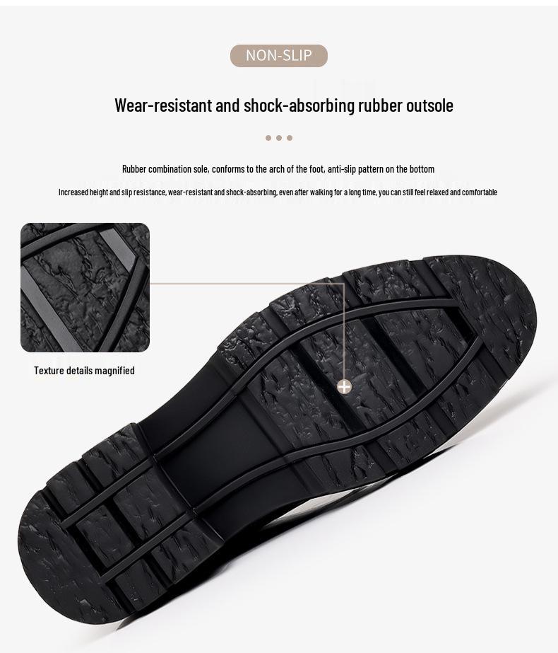 Herren-Größenerhöhende Brogue-Lederschuhe - Modell 2026, Lässig-Business, Dicke Sohle, Perfekt für Hochzeiten und Bräutigame