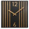Black Wall Clock for the Living Room Lamele 30 Cm