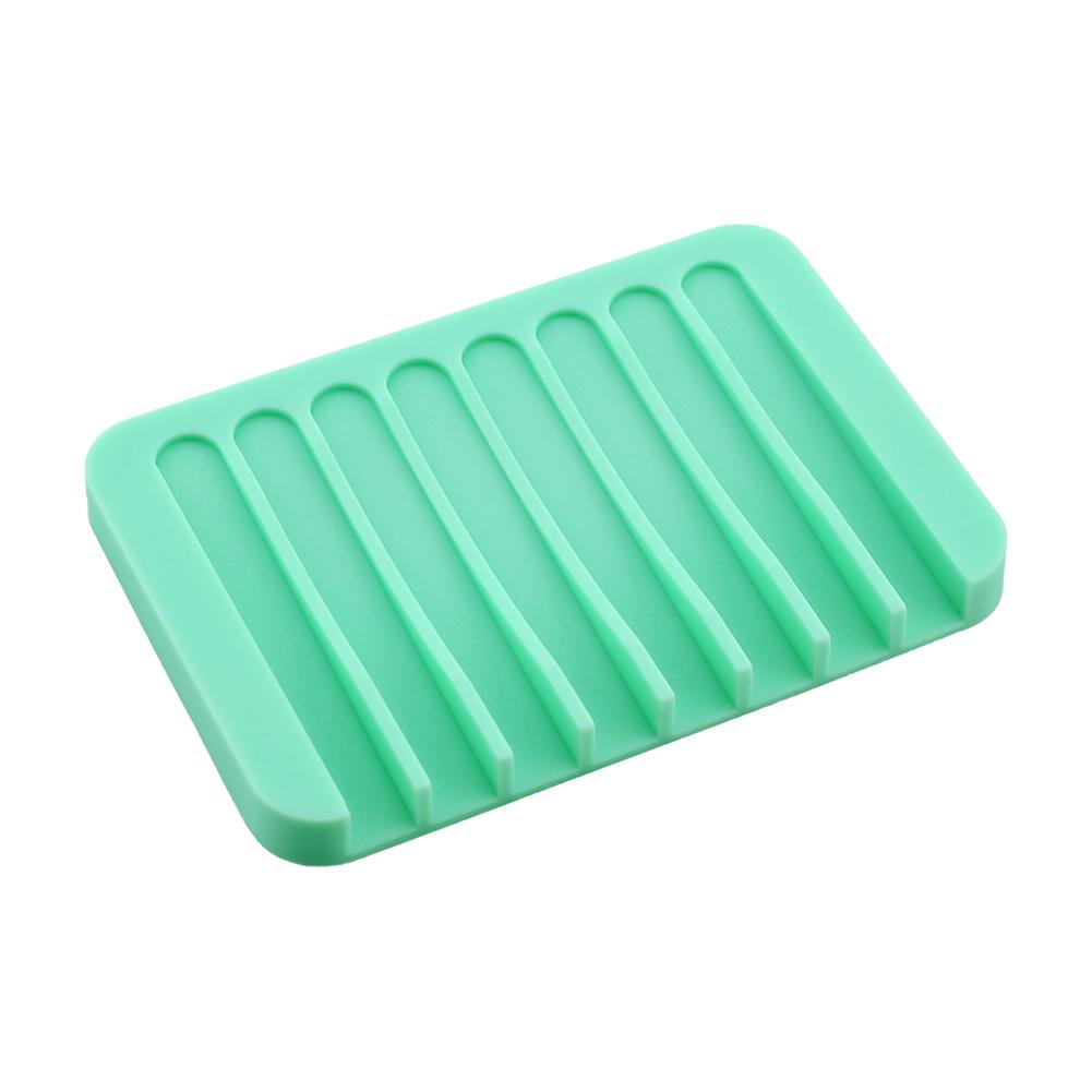 Soap Holder Dish Storage Tray Drain Slot Bathroom Storage