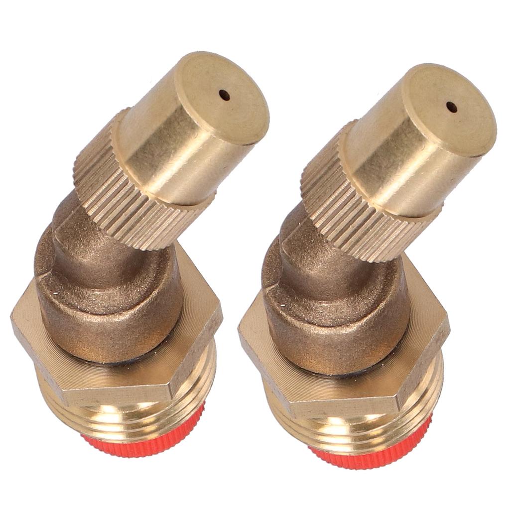 2 Stück Verstellbarer Zerstäubungs-Winkel-Sprüher mit Filter G1/2 Außengewinde Bewässerungsdüse