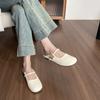 Flat-bottomed bag head and half slippers, women wear one pedal in summer, soft-soled half-support single shoes