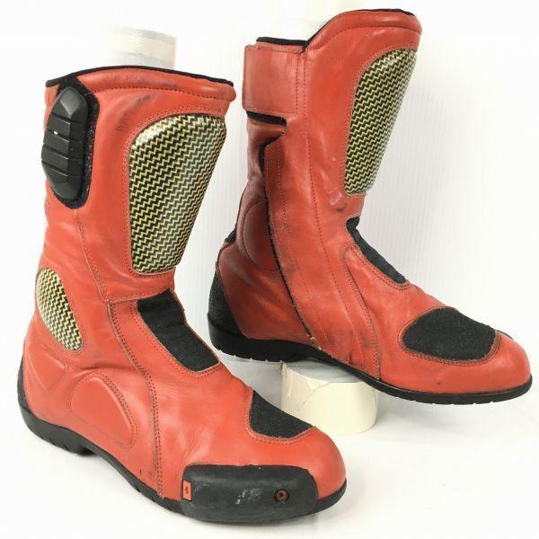 

PSX PRO SPORTS RACING Leather Racing Riding Motorcycle Boots Size 42 (Approx. 26.026.5cm) with Protector