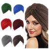 Elastic Twist Knot Turban Hat Wrap Style Cancer Chemo Hat New Islamic Headband  Women Headwear