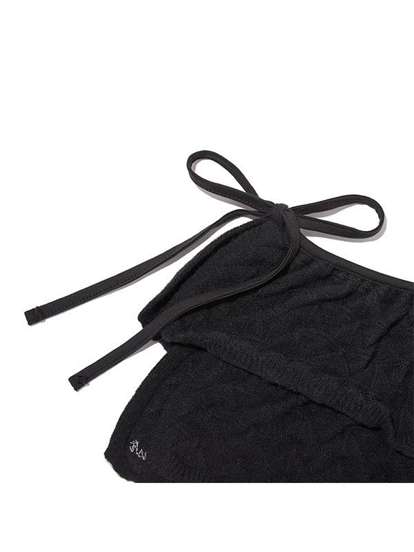 Kirsh Ruffle Wrap Knit Skirt [Black]