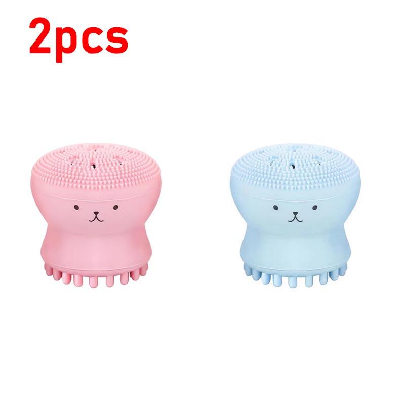 New Face Massage Brush Pore Cleaner Brush Silicone Face Scrubber Skin Care Brush Deep Cleaning Exfoliator Tool XJS02
