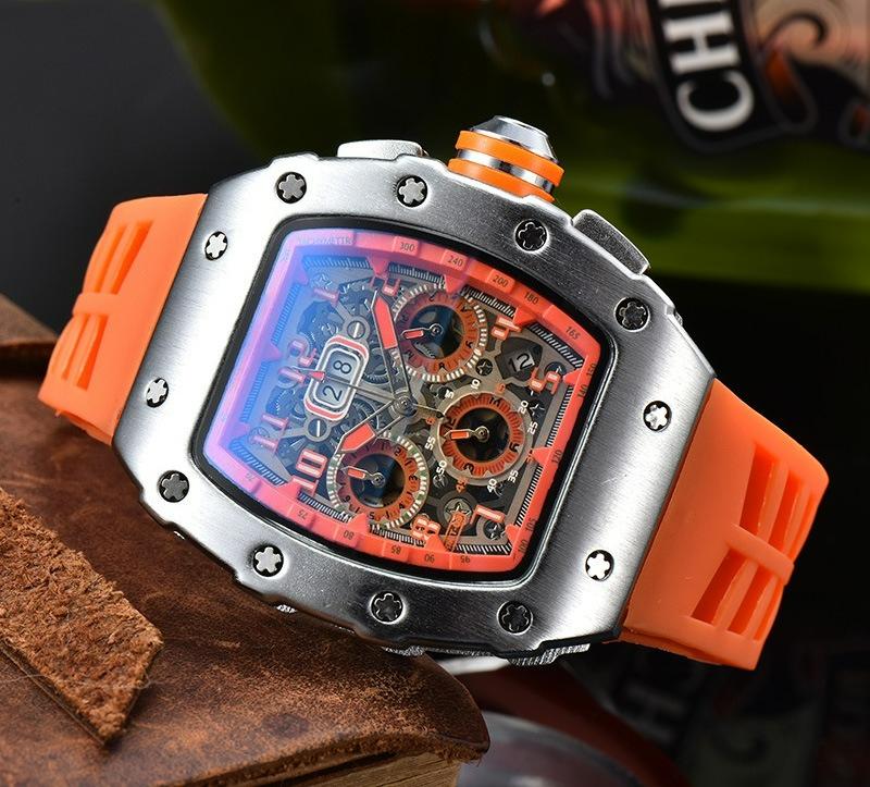 New Multi-functional Quartz Watch Three-eye Running Seconds Casual Fashion Men's Watch