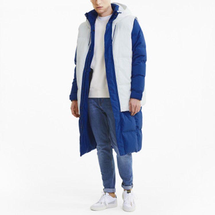 PUMA Layer Down Jackets Men's Sea Blue Hooded Moderate Other 598317-73