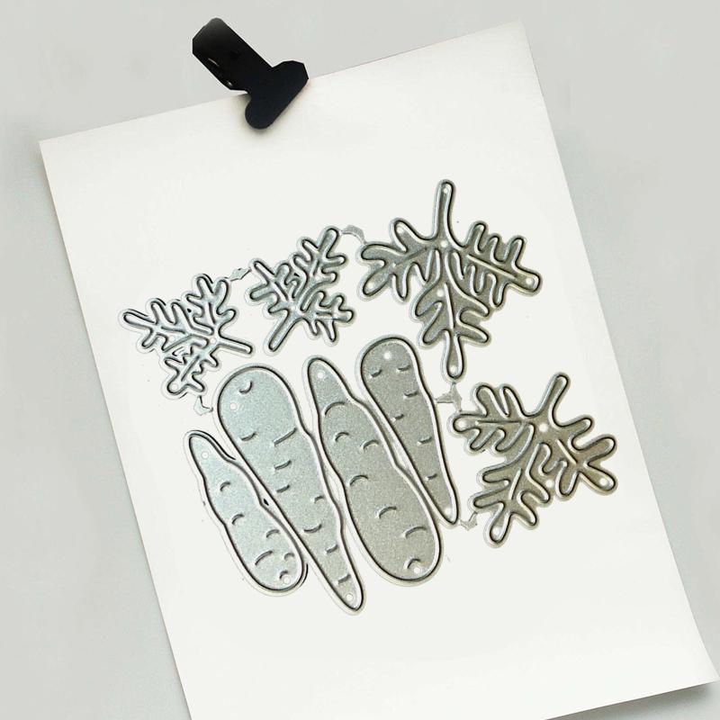 DIY Scrapbooking Stencils Templates Metal Cute Carrot Embossing Cutting Dies Cards Making Supplies for Craft Decoration