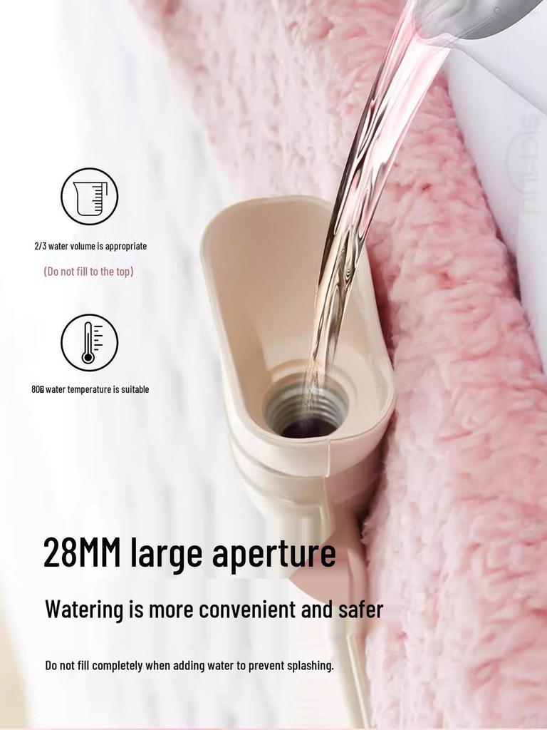 Cross-border PVC Long Hot Water Bottle with Plush Cover – Extra-Large, Explosion-Proof Hand and Body Warmer for Students and Bed.