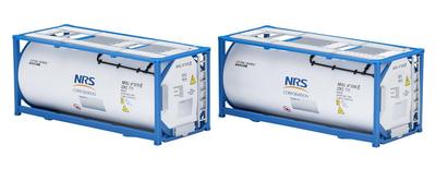 TOMYTEC TOMIX HO Gauge Private ISO20ft Tank Container Frame Type NRS 2 Pieces Railway Model Supplies HO-3143