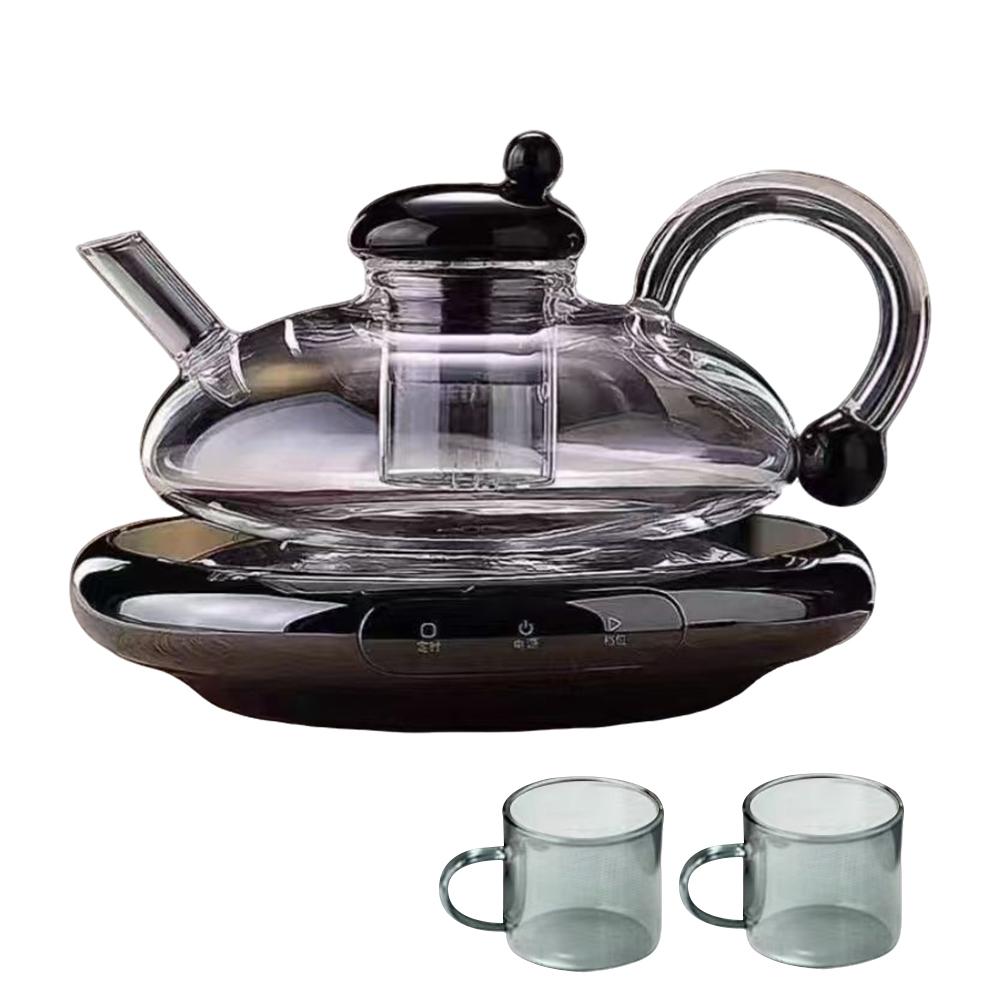 Heat Resistant Clear Glass Teapot with Infuser for Loose Leaf Tea Elegant Home & Office Teaware Affordable Luxury Health Pot