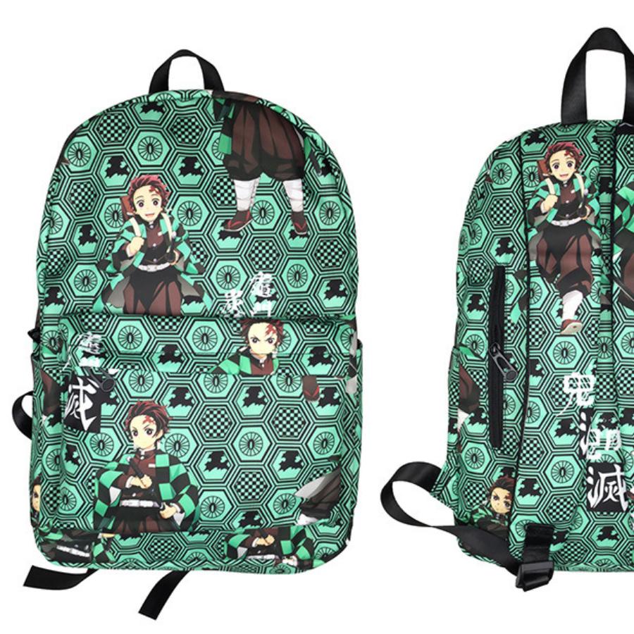 Japan cartoon comics Demon Slayer Fashionable and Unique Travel Backpack Student Shoulder Bag 0002 CLE